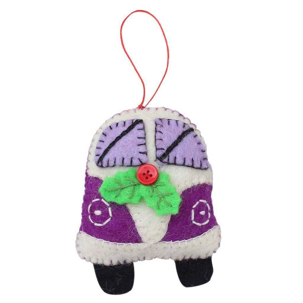 Purple Van Felt Ornament - Global Groove (H) - Global Groove (H) - Flyclothing LLC