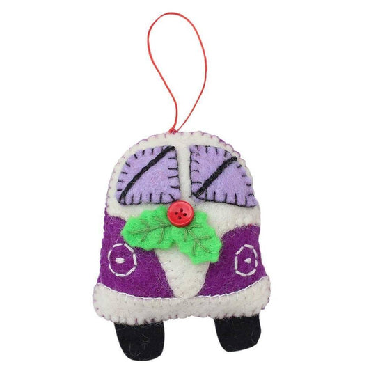 Purple Van Felt Ornament - Global Groove (H) - Global Groove (H)