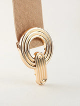 Geometric Buckle Elastic Wide Belt - Trendsi - Flyclothing LLC