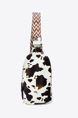 Printed PU Leather Sling Bag - Trendsi