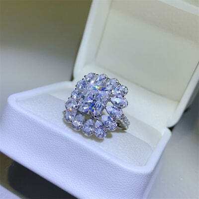 3 Carat Moissanite 925 Sterling Silver Ring - Trendsi - Flyclothing LLC