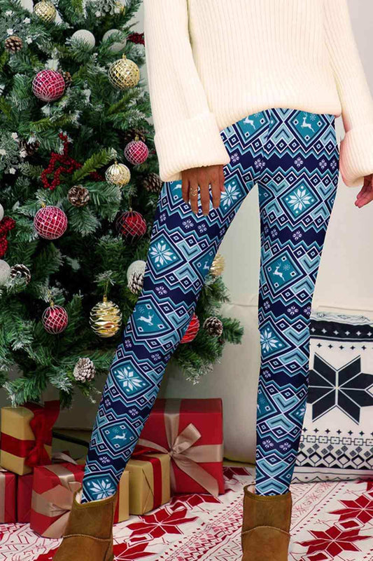 Full Size Geometric Leggings - Trendsi - Flyclothing LLC