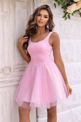 Wide Strap Mesh Dress - Trendsi - Flyclothing LLC