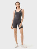 Wide Strap Active Romper - Trendsi - Flyclothing LLC