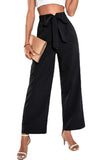Belted High-Rise Wide Leg Pants - Trendsi - Flyclothing LLC
