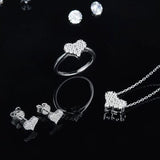 Moissanite 925 Sterling Silver Heart Necklace - Trendsi