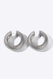 Scale Stainless Steel Cuff Earrings - Trendsi - Flyclothing LLC