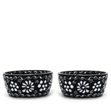 Set of 2 Encantada Handmade Pottery Appetizer & Dip Bowl, Ink - Encantada - Flyclothing LLC