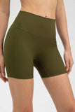 Wide Waistband Slim Fit Sports Shorts - Trendsi - Flyclothing LLC