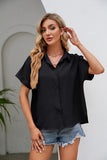 Short Sleeve Collared Neck Shirt - Trendsi