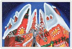 Penny Slice Christmas Town 12 x 18 Art Print - Flyclothing LLC