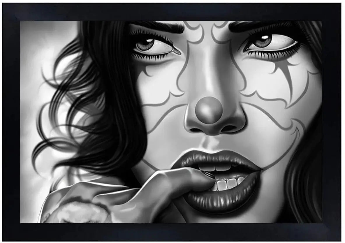 Charlie Medina Clown Secrets 12 x 18 Art Print - Charlie Medina - Flyclothing LLC