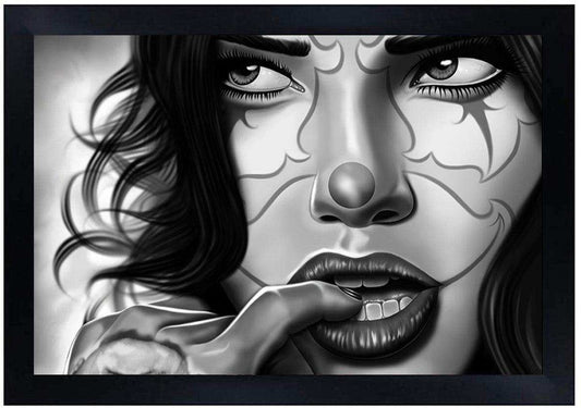 Charlie Medina Clown Secrets 12 x 18 Art Print - Charlie Medina - Flyclothing LLC