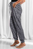 Full Size Leopard Drawstring Pocketed Pants - Trendsi - Flyclothing LLC