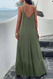 Backless Maxi Cami Dress with Pockets - Trendsi - Flyclothing LLC