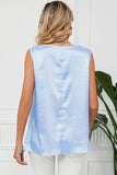 Ruched Cowl Neck Tank - Trendsi - Flyclothing LLC