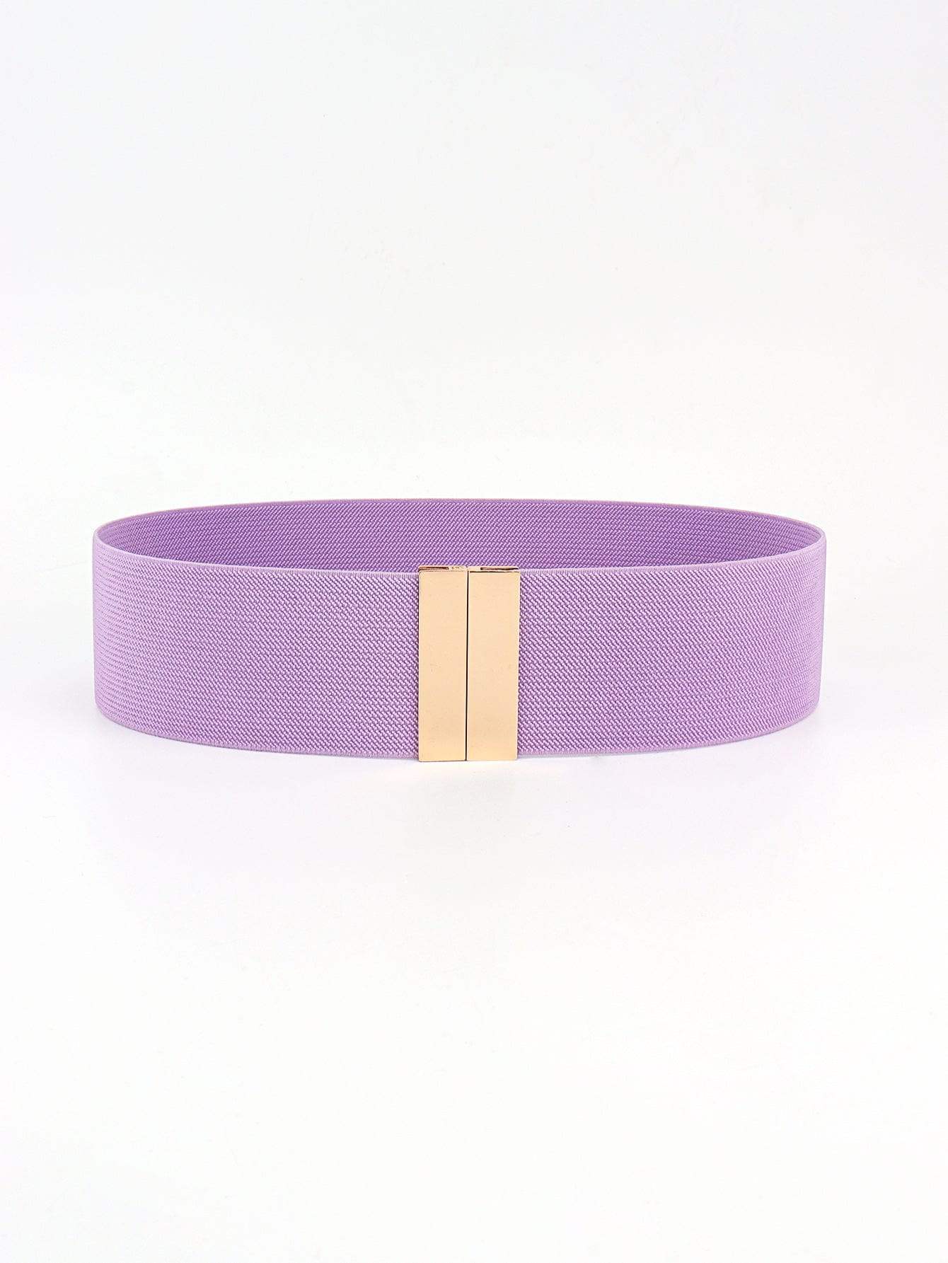 Alloy Buckle Elastic Belt - Trendsi - Flyclothing LLC