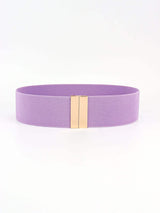 Alloy Buckle Elastic Belt - Trendsi - Flyclothing LLC