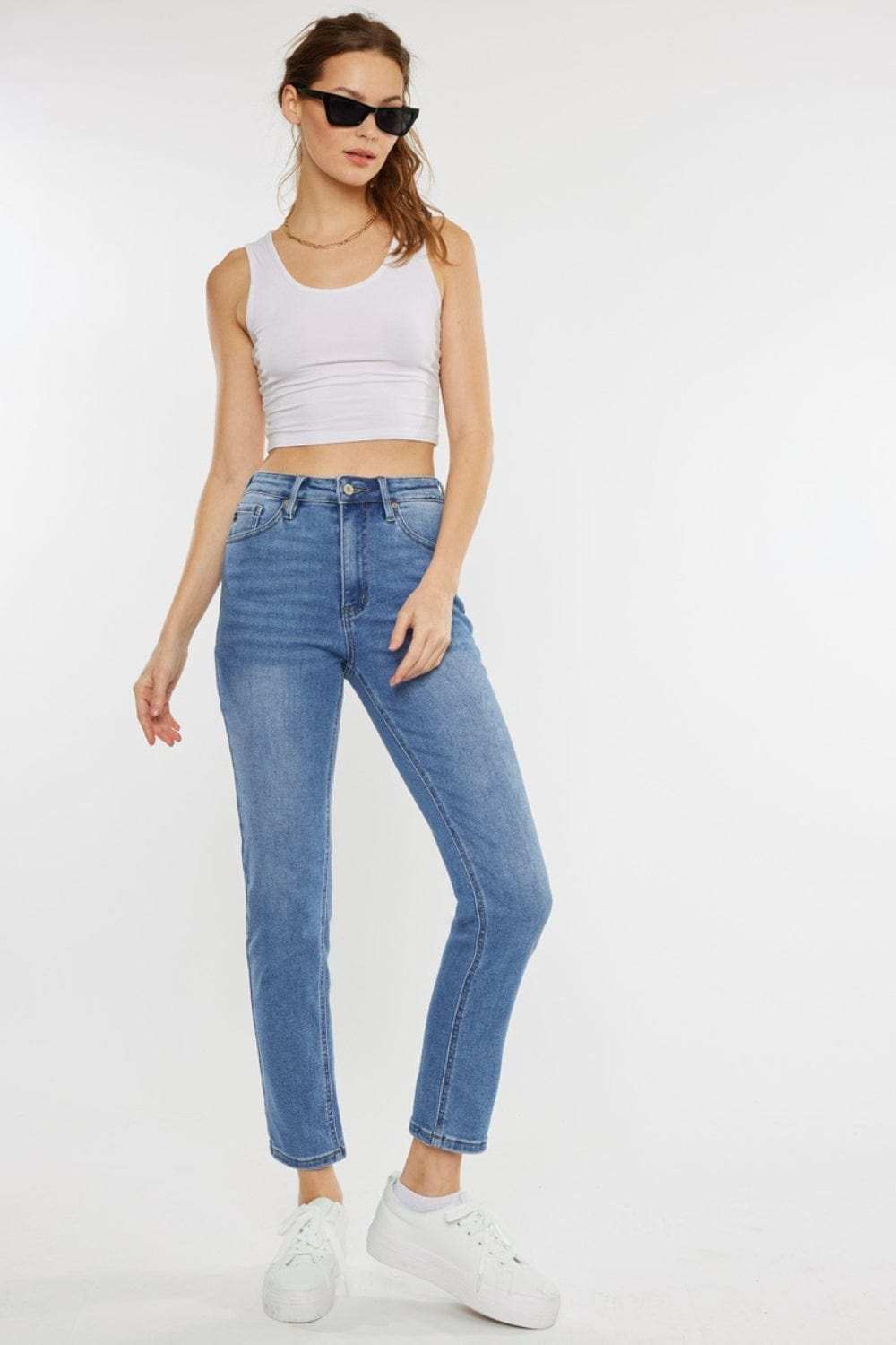 Kancan Full Size Cat's Whiskers High Waist Jeans - Trendsi - Flyclothing LLC