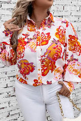 Plus Size Printed Long Sleeve Shirt - Trendsi - Flyclothing LLC