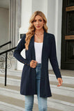 Long Sleeve Open Front Cardigan - Trendsi - Flyclothing LLC