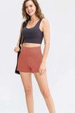 Wide Waistband Sports Shorts with Pockets - Trendsi - Flyclothing LLC
