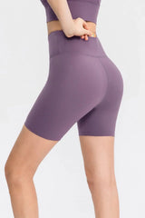 Wide Waistband Sports Shorts - Trendsi - Flyclothing LLC