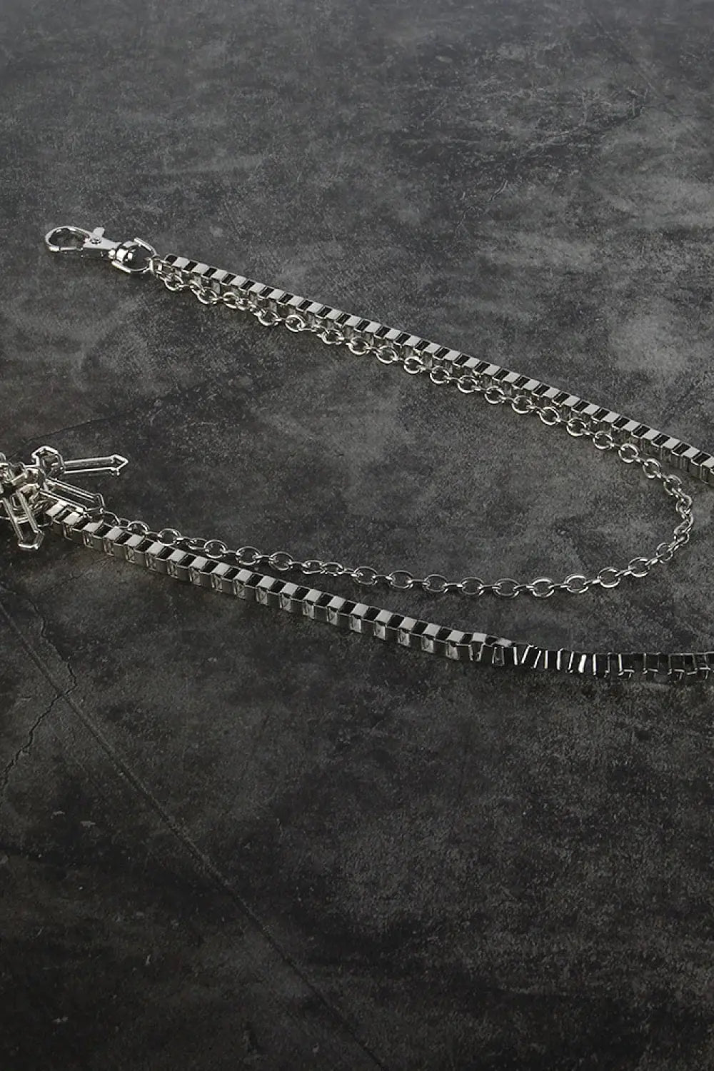 Double-Layered Cross Waist Chain - Trendsi - Flyclothing LLC