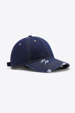Distressed Adjustable Baseball Cap - Trendsi