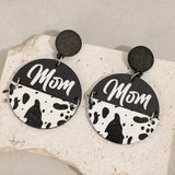 Alloy Wooden Dangle Earrings - Trendsi