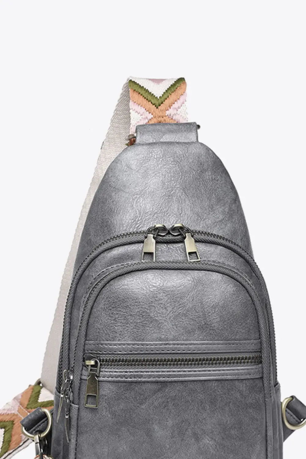 It's Your Time PU Leather Sling Bag - Trendsi - Flyclothing LLC