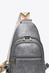 It's Your Time PU Leather Sling Bag - Trendsi - Flyclothing LLC