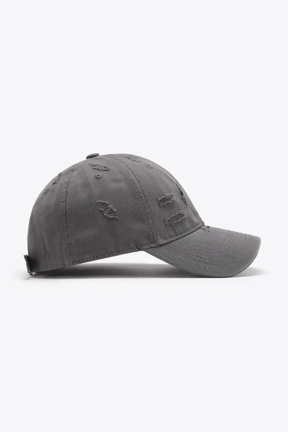 Distressed Adjustable Baseball Cap - Trendsi - Flyclothing LLC