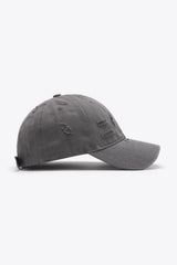 Distressed Adjustable Baseball Cap - Trendsi - Flyclothing LLC