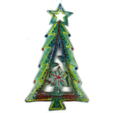 Hand Painted Tree Steel Drum Ornament - Croix des Bouquets (H) - Croix des Bouquets