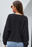 V-Neck Center Seam Sweater - Trendsi - Flyclothing LLC