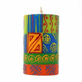 Single Boxed Hand-Painted Pillar Candle - Shahida Design - Nobunto - Nobunto
