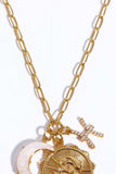Constellation and Moon Pendant Copper Necklace - Trendsi - Flyclothing LLC