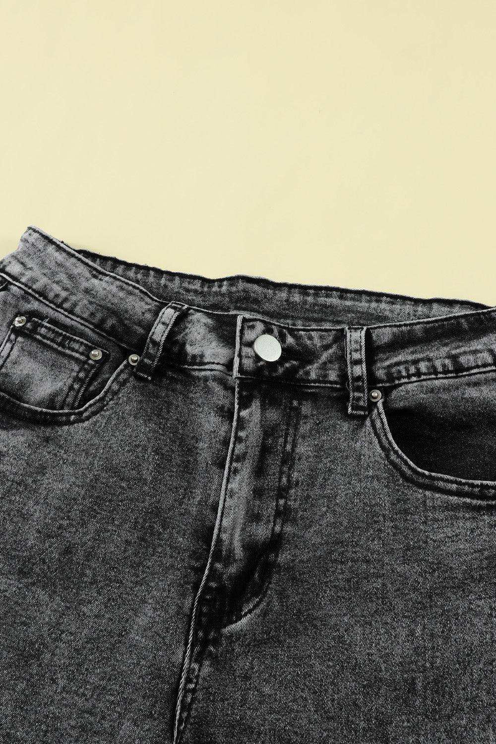 Slit Flare Jeans - Trendsi - Flyclothing LLC