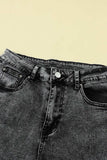 Slit Flare Jeans - Trendsi