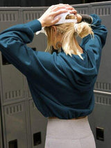 Half Zip Pocketed Dropped Shoulder Hoodie - Trendsi - Flyclothing LLC