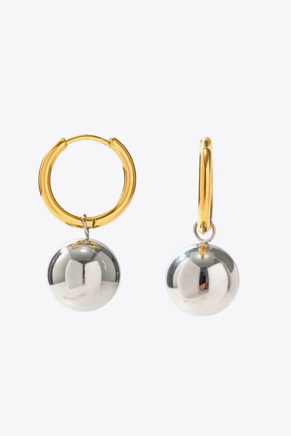 18K Gold-Plated Copper Ball Drop Earrings - Trendsi - Flyclothing LLC