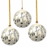 Handpainted Ornament Elephant - Pack of 3 - Asha Handicrafts