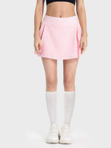 Pleated Detail Mid-Rise Waist Active Skirt - Trendsi - Flyclothing LLC