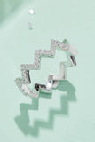 Moissanite Wavy Band Ring - Trendsi