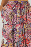 Floral Frill Trim Tiered Maxi Skirt - Trendsi - Flyclothing LLC