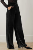 Loose Fit High Waist Long Pants with Pockets - Trendsi