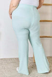 RISEN Full Size High Waist Ultra Soft Knit Flare Pants - Trendsi - Flyclothing LLC