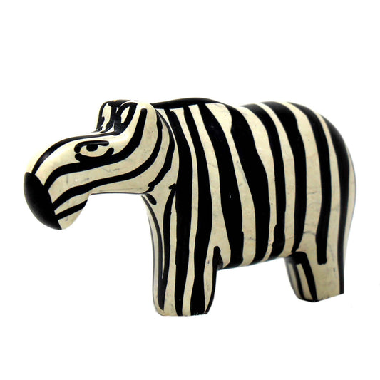 Zebra Soapstone Sculptures, Set of 2 - Flyclothing LLC