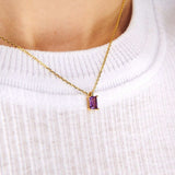 Titanium Steel Inlaid Zircon Pendant Necklace - Trendsi - Flyclothing LLC